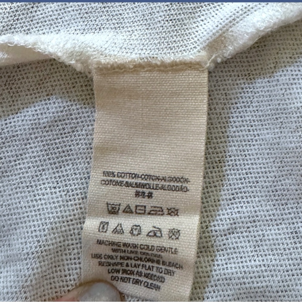 EUC We the Free Rubi Oversized Blue Distressed Tee Sz Large - Picture 5 of 9